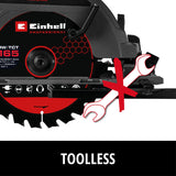 Sierra Circular Inalámbrica 18V 165 mm TP-CS 18/165 Solo Einhell - detalle 3