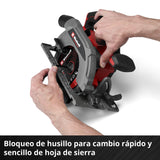 Sierra Circular Inalámbrica 18V 165 mm TP-CS 18/165 Solo Einhell - detalle 6
