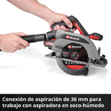 Sierra Circular Inalámbrica 18V 165 mm TP-CS 18/165 Solo Einhell - detalle 8