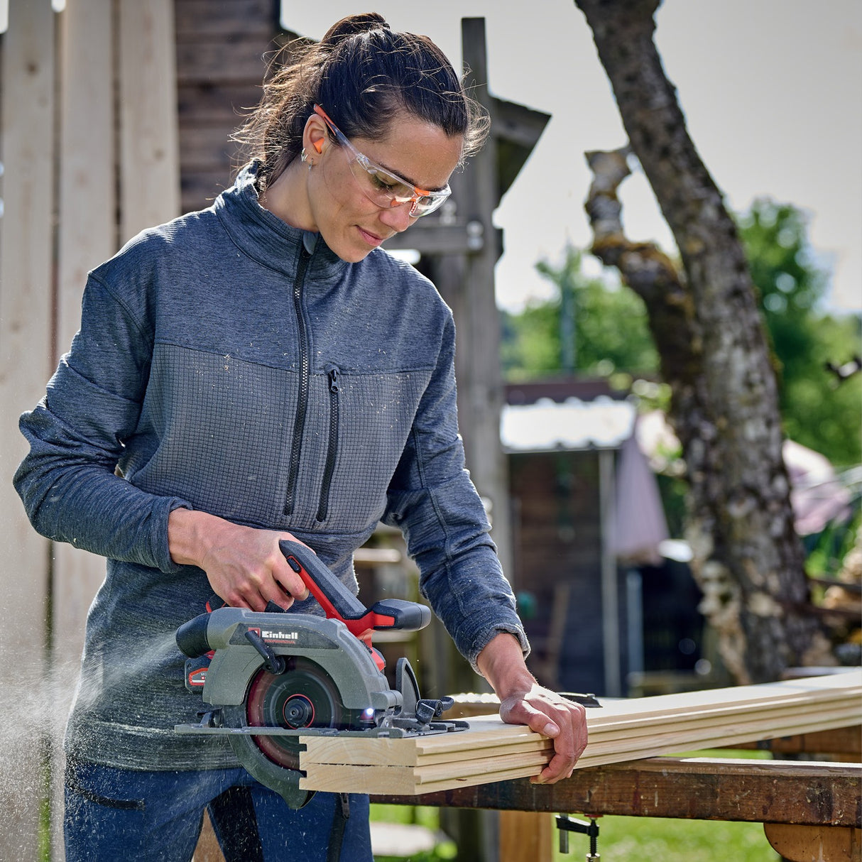 Sierra Circular Inalámbrica 18V 165 mm TP-CS 18/165 Solo Einhell