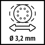 Lijadora Roto Orbital Inalámbrica 18V 125 mm TP-RS 18/32 Einhell - detalle 5