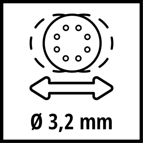 Lijadora Roto Orbital Inalámbrica 18V 125 mm TP-RS 18/32 Einhell - detalle 5