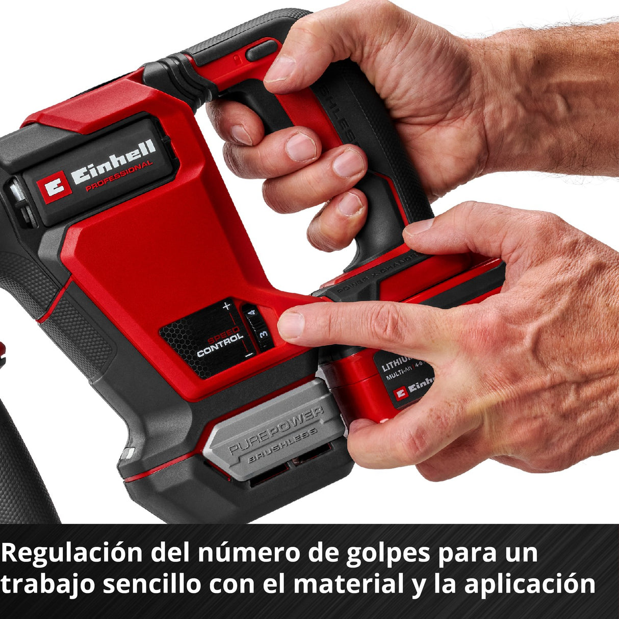 Martillo Demoledor Inalámbrico 18V 4 J SDS-Plus TP-DH 18/4 Solo Einhell - detalle 5