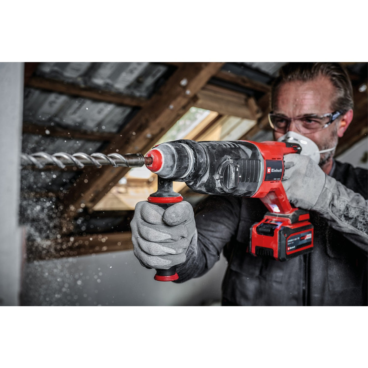 Rotomartillo Inalámbrico 18V 2,6 J 26 mm SDS-Plus TP-HD 18/26 D Einhell - detalle 4