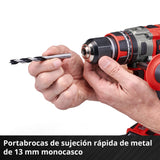 Kit Taladro Percutor Inalámbrico 18V 80 Nm TP-CD 18/80 2x2,0Ah Einhell - detalle 5
