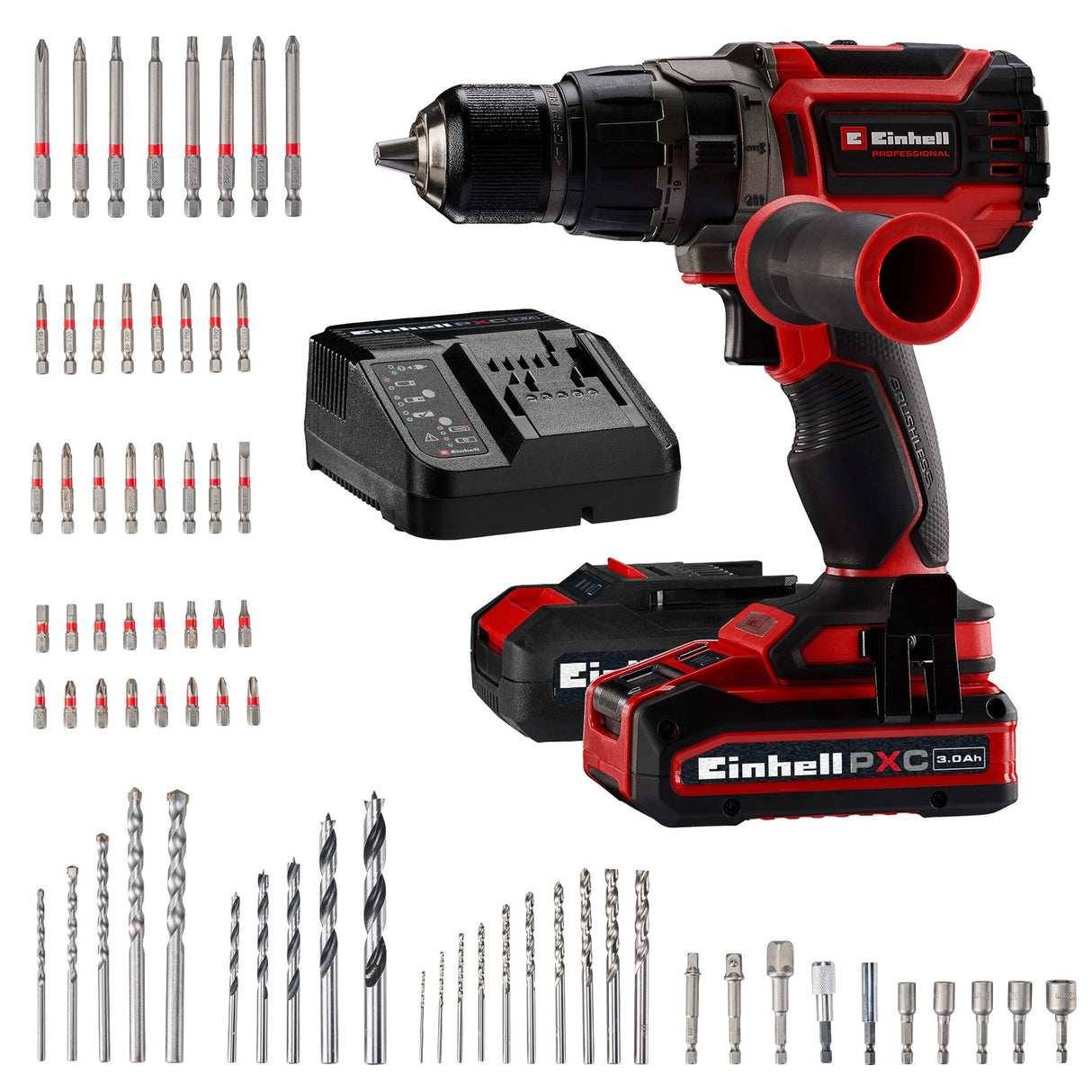 Kit Taladro Percutor Inalámbrico 18V 70 Nm TP-CD 18/70 + 70 Accesorios Einhell - detalle 9