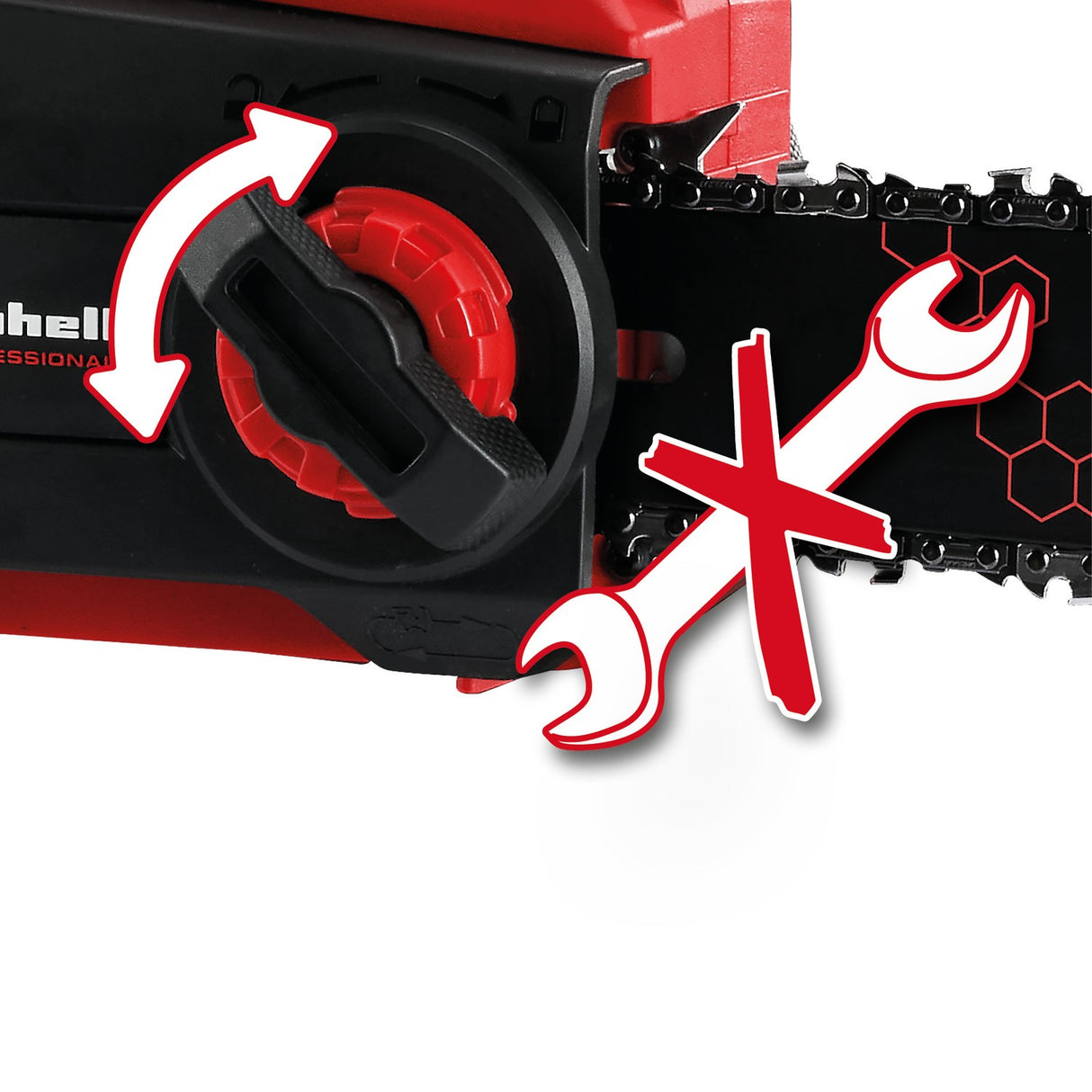 Motosierra Inalámbrica 2x18V 400 mm GP-LC 36/40 Solo Einhell - detalle 9