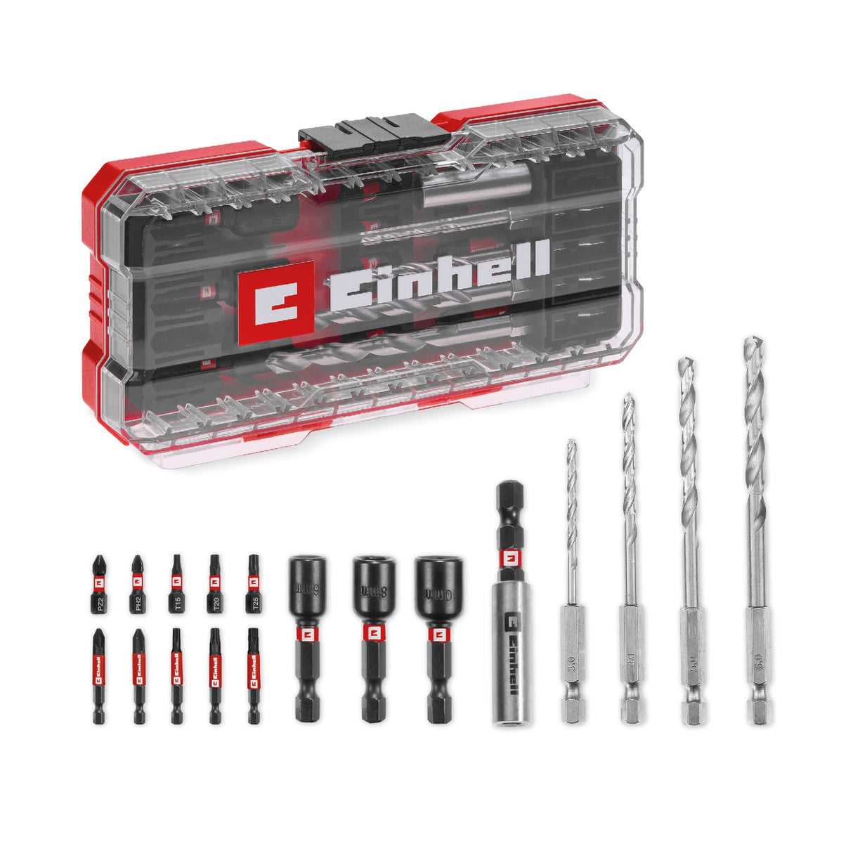 Set 18 Brocas para Metal y Puntas de Impacto Einhell - detalle 3