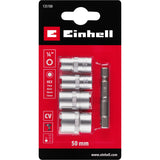 Set Dados Hexagonales 7-13 mm + Adaptador 50 mm Einhell - detalle 2