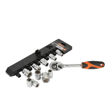 Juego Dados Poligonal 1/2" 10-24mm 11Pzs Kendo