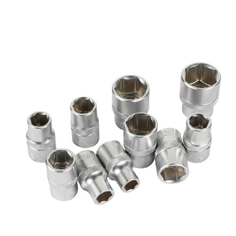 Juego Dados Hexagonal 1/2" 10-24mm 11Pzs Kendo