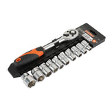 Juego Dados Poligonal 1/4" 10-22mm 11Pzs Kendo