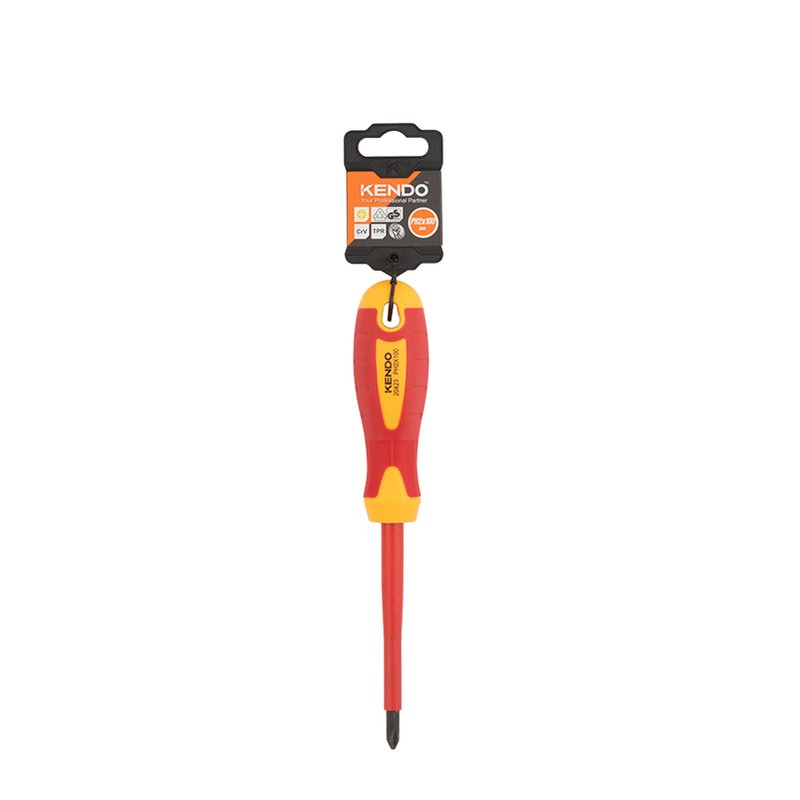 Destornillador Phillips Aislado VDE 1000V Kendo