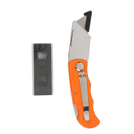Cuchillo Cartonero Plegable Con 5 Hojas 7pc Kendo