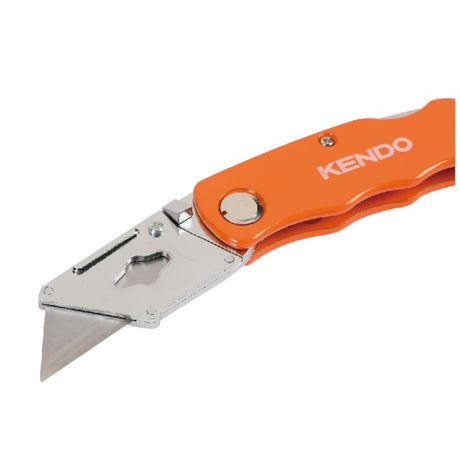 Cuchillo Cartonero Plegable Con 5 Hojas 7pc Kendo