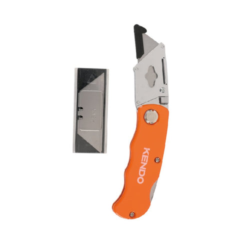 Cuchillo Cartonero Plegable Con 5 Hojas 7pc Kendo