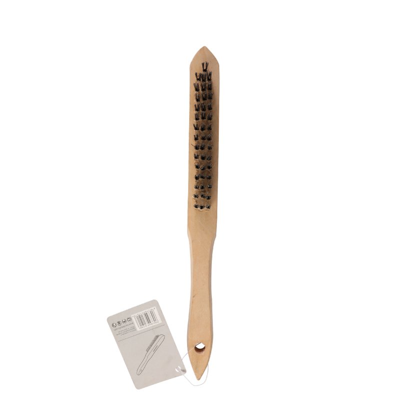 Cepillo De Alambre Acero Mango Madera Kendo