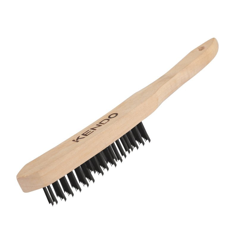 Cepillo De Alambre Acero Mango Madera Kendo