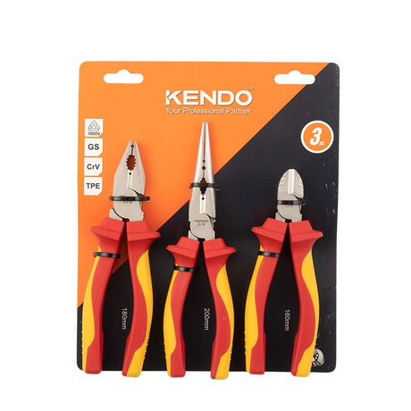 Juego Alicates Universal Aislado VDE 3Pzs Kendo