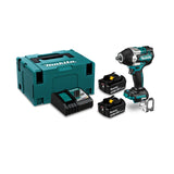 Llave de Impacto 700 Nm con 2 Baterias 5,0 Ah Makita