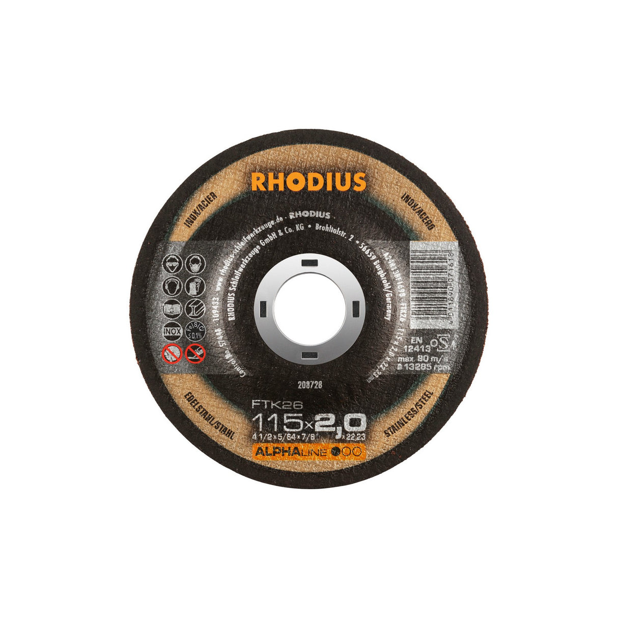 Disco De Corte FTK26 ALPHAline Rhodius