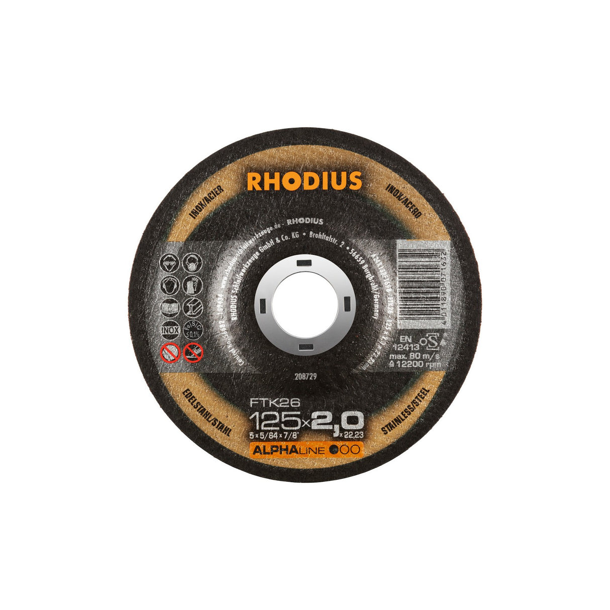 Disco De Corte FTK26 ALPHAline Rhodius