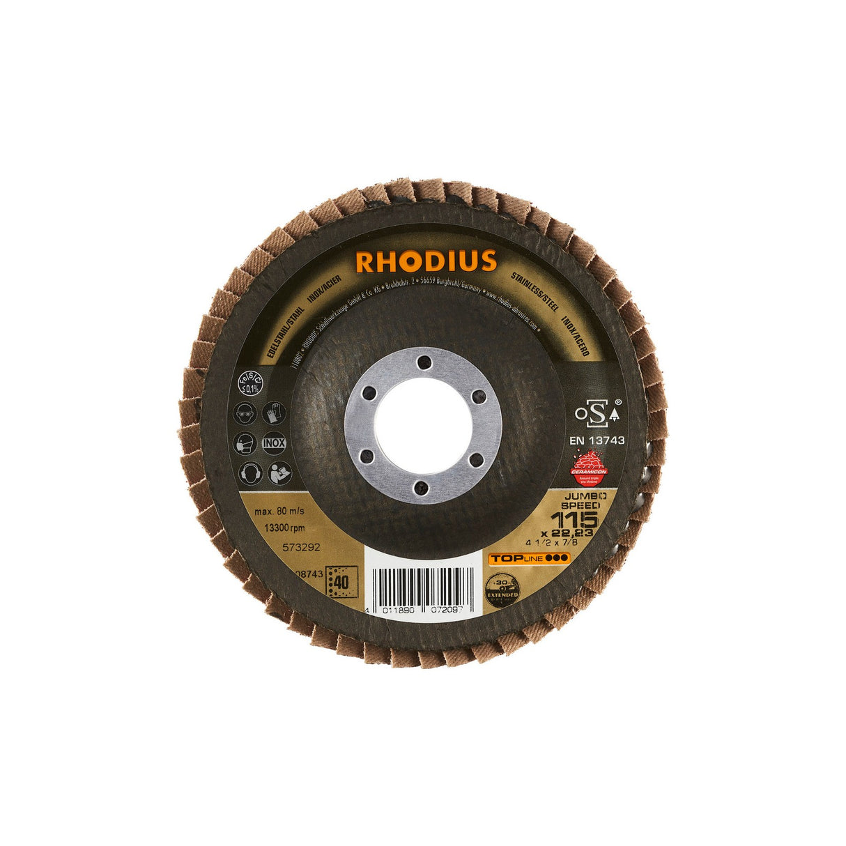 Disco Abrasivo De Lámina JUMBO SPEED EXTENDED TOPline Rhodius