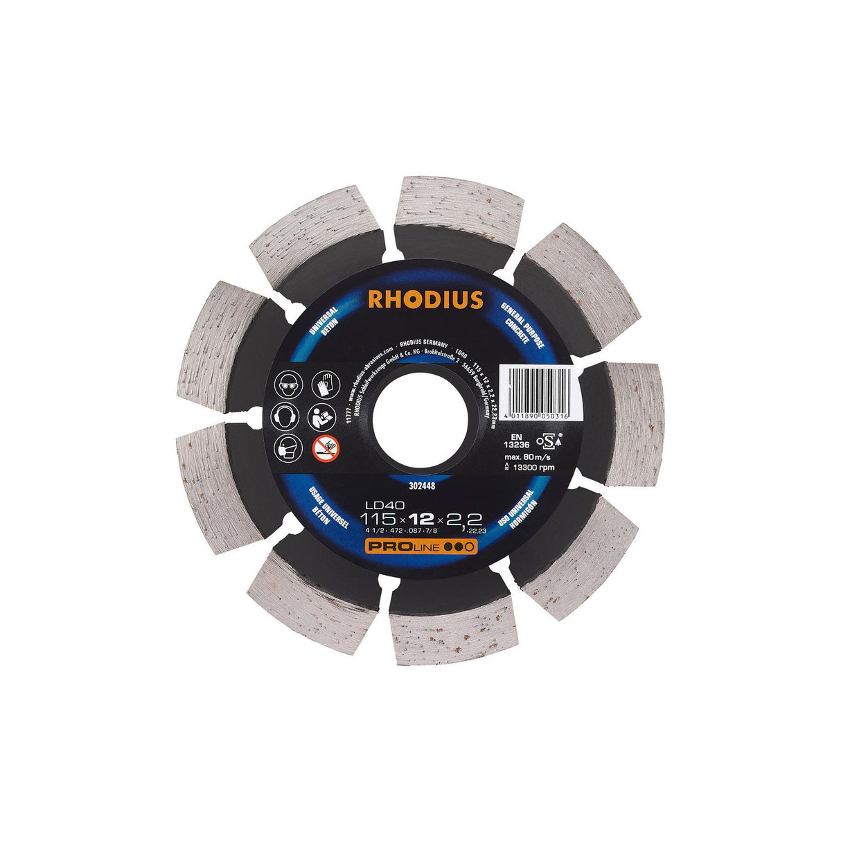 Disco De Corte Diamante LD40 PROline Rhodius