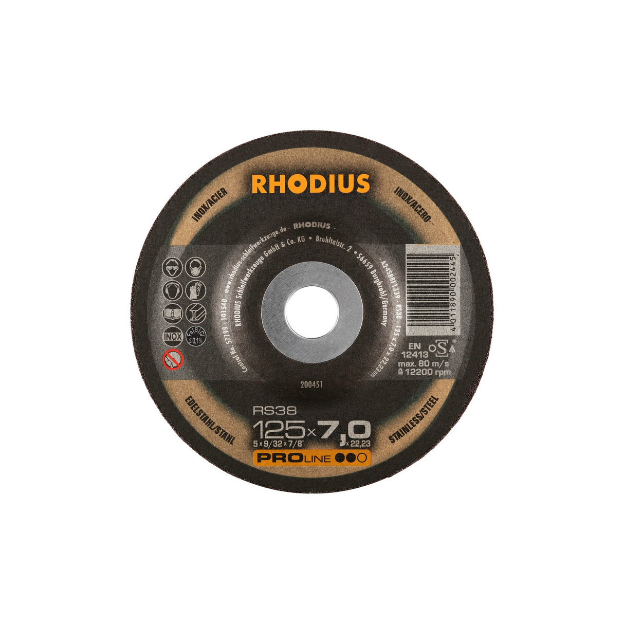 Disco De Desbaste RS38 PROline Rhodius