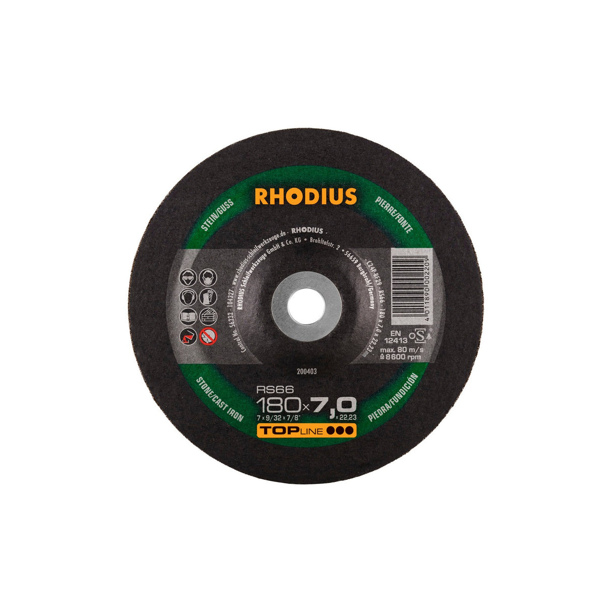 Disco De Desbaste RS66 TOPline Rhodius