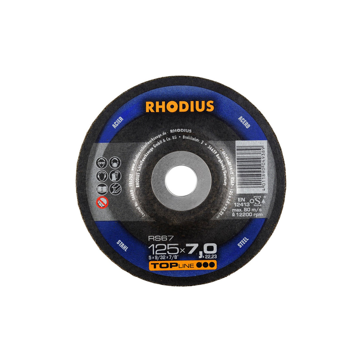 Disco De Desbaste RS67 TOPline Rhodius