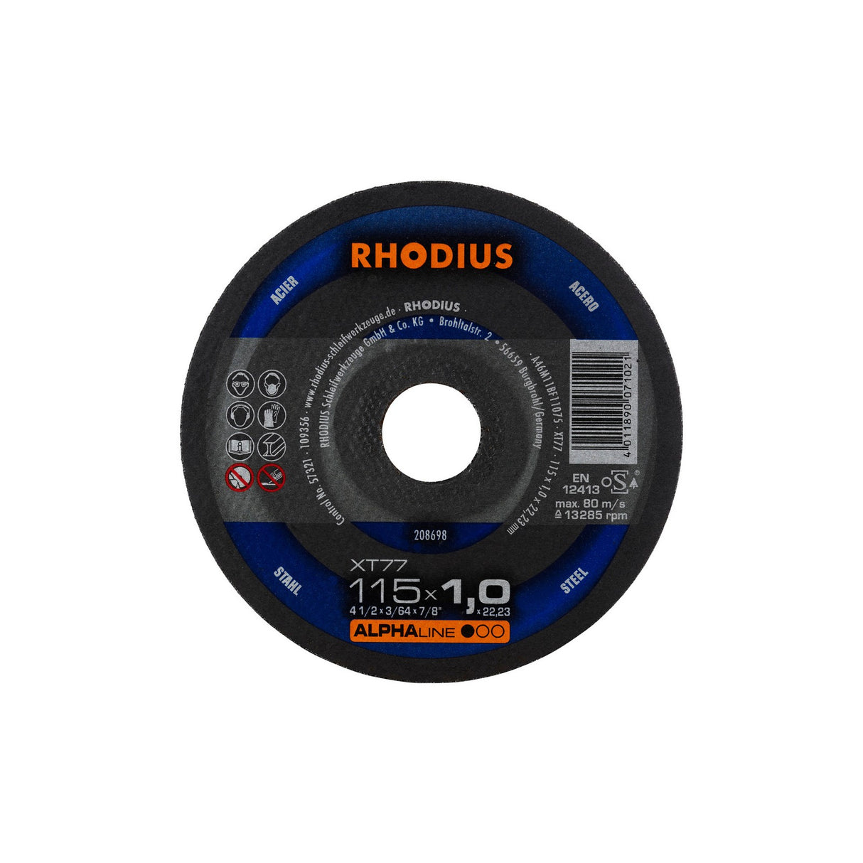 Disco De Corte Extrafino XT77 ALPHAline Rhodius