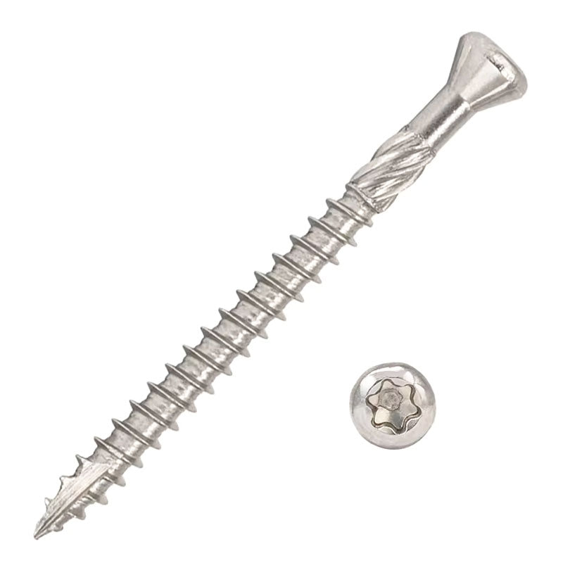 Tornillo Para Madera HBS Cabeza Plana Torx T-25 Zincado SafeMax