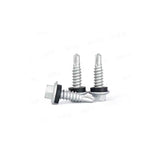 Tornillo Autoperforante Stitch Cabeza Hexagonal Punta Broca con Golilla Zincado SafeMax