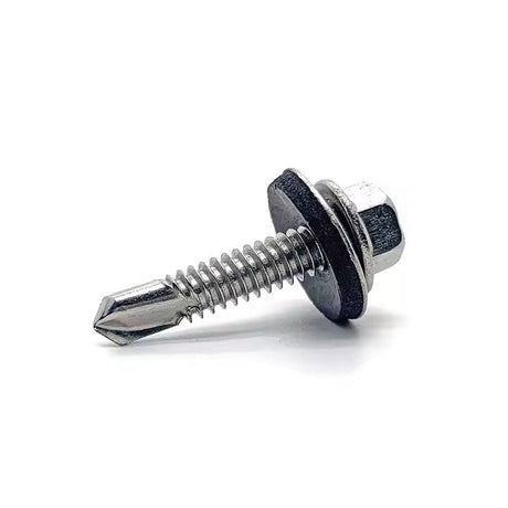 Tornillo Autoperforante Cabeza Hexagonal Punta Broca Con Golilla Inoxidable SafeMax