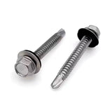 Tornillo Autoperforante Cabeza Hexagonal Punta Broca Con Golilla Inoxidable SafeMax
