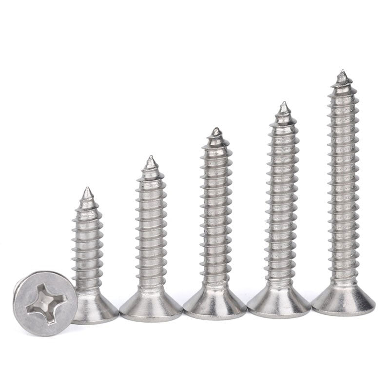 Tornillo Para Volcanita Metal Cabeza Plana Punta Fina Zincado SafeMax