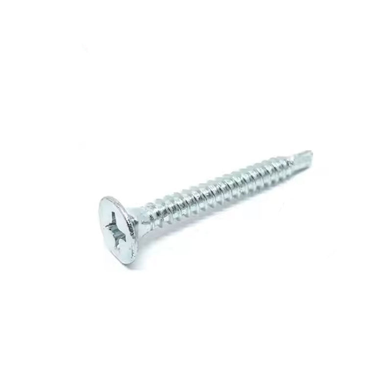 Tornillo para Volcanita Cabeza Plana Punta Broca Zincado SafeMax