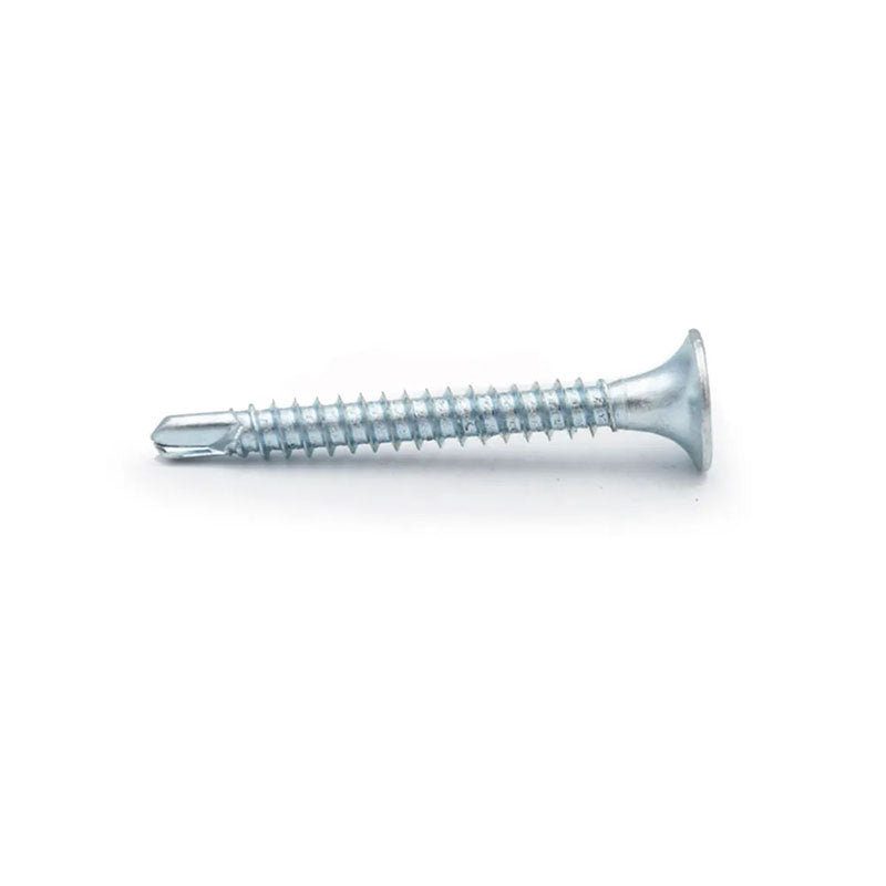 Tornillo para Volcanita Cabeza Plana Punta Broca Zincado SafeMax