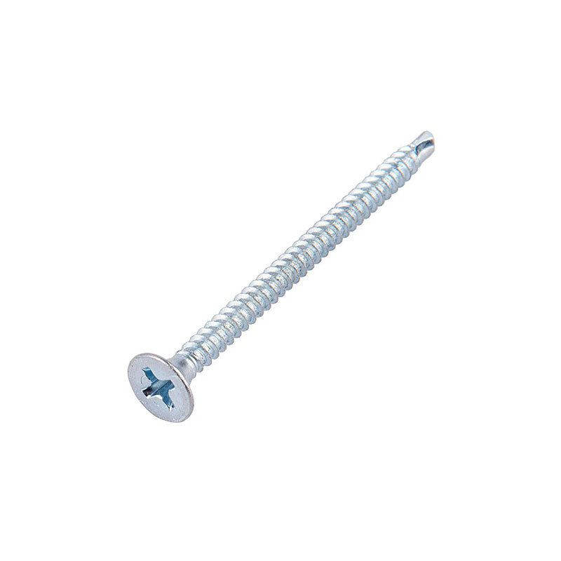 Tornillo para Volcanita Cabeza Plana Punta Broca Zincado SafeMax