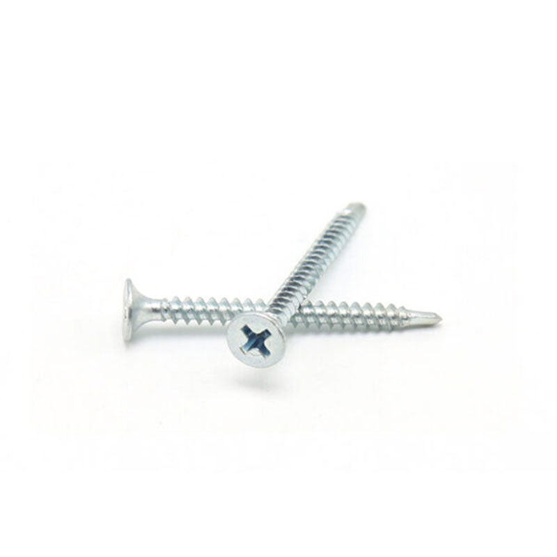 Tornillo para Volcanita Cabeza Plana Punta Broca Zincado SafeMax