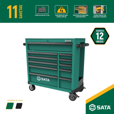 Carro de Herramientas 11 Cajones 45" Sata - detalle 4