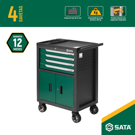 Carro de Herramientas 4 Cajones 27" Línea Básica Sata - detalle 9