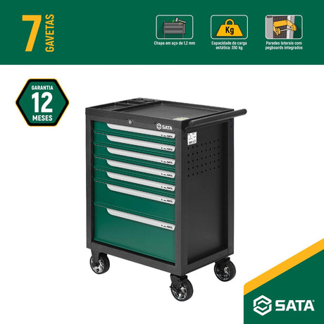 Carro de Herramientas 7 Cajones 27" Línea Básica Sata - detalle 5