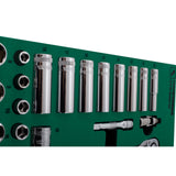 Juego Dados Hexagonal 3/8" 8-24mm 33Pzs Sata