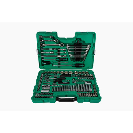 Juego Dados Hexagonal Completo 1/4"-3/8"-1/2" 150Pzs Sata