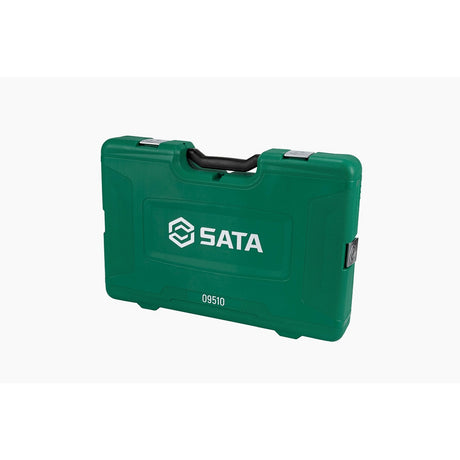 Juego Dados Hexagonal Completo 1/4"-3/8"-1/2" 150Pzs Sata