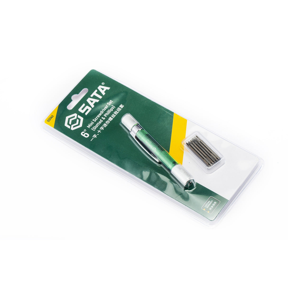 Juego Mini Destornillador Desmontable Paleta-Phillips Sata