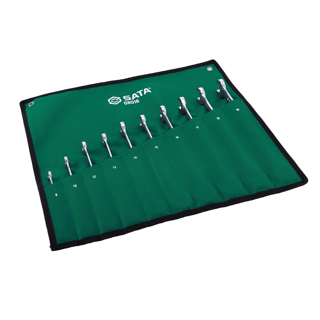 Juego Llaves Punta Corona Chicharra Invertido 8-19mm 10Pz Sata