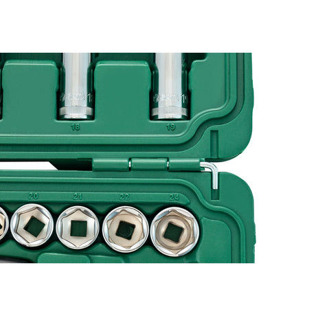 Juego Dados Hexagonal 3/8" 6-24mm 60Pzs Sata